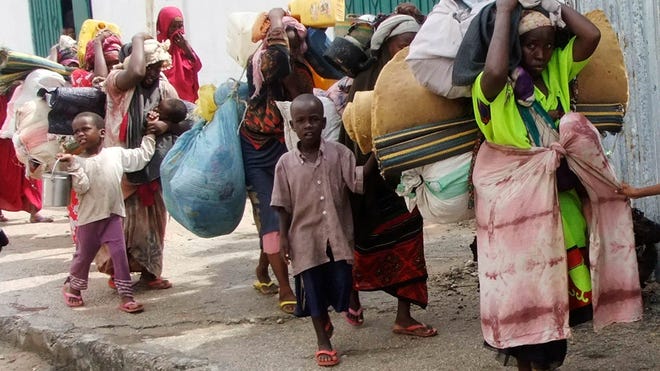 Somalia famine refugees